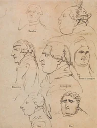 Studien von George III und Staatsmännern