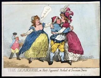 Der Devonshire, oder die am meisten anerkannte Methode, Stimmen zu sichern, veröffentlicht von William Humphrey im Jahr 1784