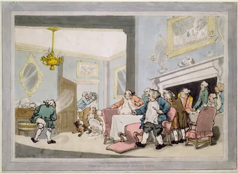 Die enttäuschten Feinschmecker, veröffentlicht von William Holland, 1790