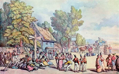 Die Falmouth-Straße, spätes 18. - frühes 19. Jahrhundert