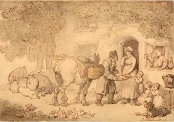 Der Fischverkäufer, um 1775-1800