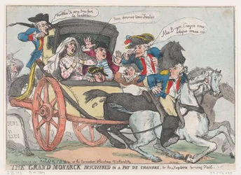 Der große Monarch entdeckt in einem Nachttopf, oder Die Flüchtlinge drehen sich um...