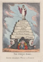 Der moderne Babel oder Riesen von einer Beweislast erdrückt, 11. April 1809