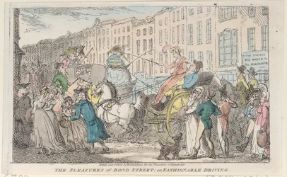 Die Freuden der Bond Street: oder modisches Fahren, 1807