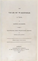 Titelseite, aus Der Pfarrer von Wakefield