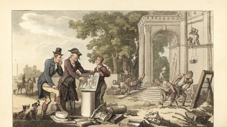 Junger englischer Gentleman baut ein herrschaftliches Haus