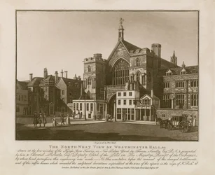 Die Nordwestansicht der Westminster Hall