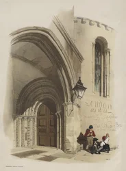 London wie es ist: Tür, Temple Church