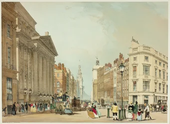 Mansion House, Cheapside, Platte eins aus Originalansichten von London wie es ist