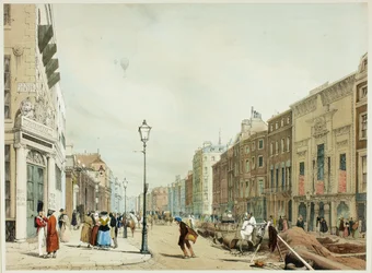 Piccadilly, Blick Richtung Stadt, Platte siebzehn aus Original Views of London as It Is