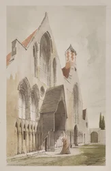 Malerische Architektur in Paris, Gent, Antwerpen, Rouen: Hospice des Vieillards, Gent, Belgien