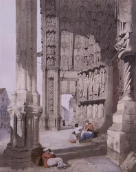 Südportal der Kathedrale von Chartres, Illustration aus 