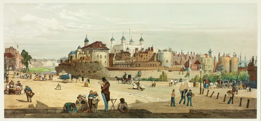 Der Turm und die Münze vom Great Tower Hill, Tafel zwei aus Original Views of London as It Is