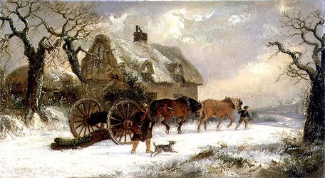 Holztransport - Winter