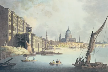 Ansicht von Somerset House und der Themse, 1796
