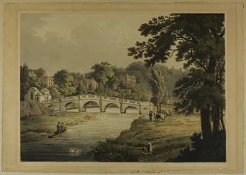 Blick auf Richmond von der Brücke