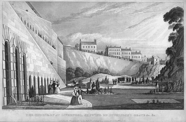 Der Friedhof in Liverpool, zeigt Mr. Huskissons Grab