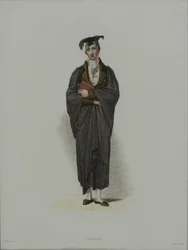 Gelehrter, graviert von J. Agar, veröffentlicht in R. Ackermanns 