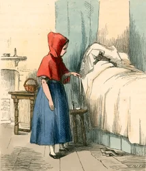 Am Bett ihrer Großmutter