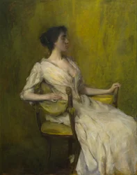 Dame in Weiß