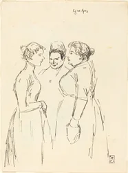 Klatschende Frauen