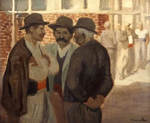 Bauarbeiter, ca. 1911