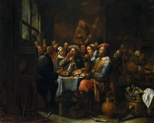 Innenansicht einer Taverne, ca. 1650-1660
