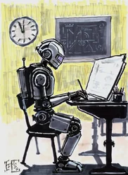 Roboter Schüler Lernen