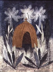 Einheimische Hütte