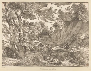 Landschaft mit dem heiligen Hieronymus