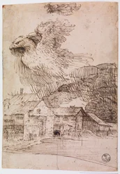 Häuser und ein Adler