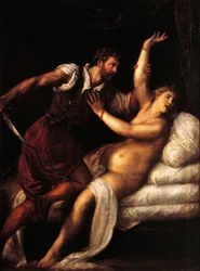 Tarquinius und Lucretia, 84x68 cm