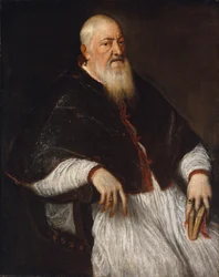 Filippo Archinto geboren um 1500, gestorben 1558, Erzbischof von Mailand, Mitte der 1550er Jahre