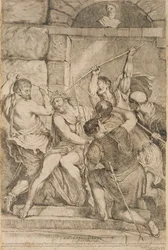 Die Krönung mit Dornen, graviert von Luigi Scaramuccia (1616-80) 1675
