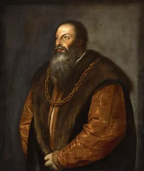 Porträt von Pietro Aretino, um 1537