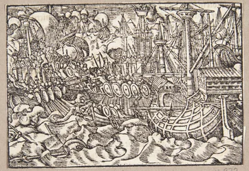 Gaius Duillius siegt in einer Seeschlacht über die Karthager