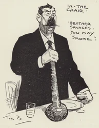 Im Stuhl, Bruder Savages, ihr dürft rauchen