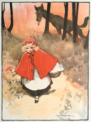 Szene aus Rotkäppchen, 1900