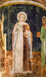 Heilige Agnes, Fresko, Kirche San Nicolo, Treviso
