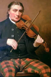 Porträt von Niel Gow, Blair Castle, Blair Atholl, Perthshire, Schottland