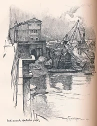 Dock gegenüber dem Waterloo Pier, ca. 1902