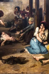 Doktor Pinel befreit die Geisteskranken in Salpêtrière im Jahr 1795