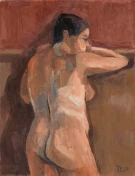 Lehnende Nackte Figur