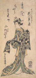 Der zweite Segawa Kikunojo in der Rolle von Tegoshi no Shosho