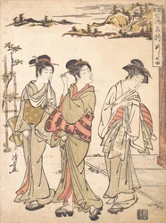 Ashinoyu-Quelle in Hakone, ca. 1779