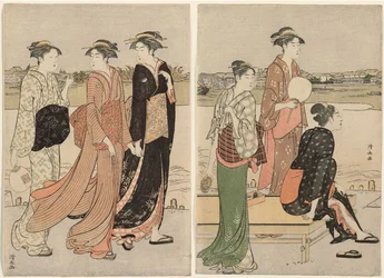 Sommerschimmer am Ufer des Sumida-Flusses