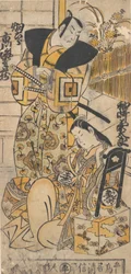 Der Schauspieler, Ichikawa Danjuro I, 1660-1704 als Frau in einer nicht identifizierten Rolle
