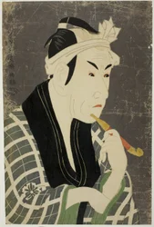 Der Schauspieler Matsumoto Koshiro IV als Gorobei