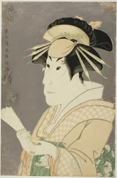 Der Schauspieler Sanogawa Ichimatsu III als Onayo