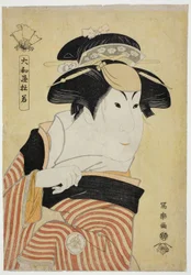 Yamatoya Tojaku (Der Schauspieler Iwai Hanshiro IV als Otoma, Tochter von Ohina aus Inamuragasaki in Kamakura)